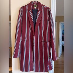 Vintage long striped blazer